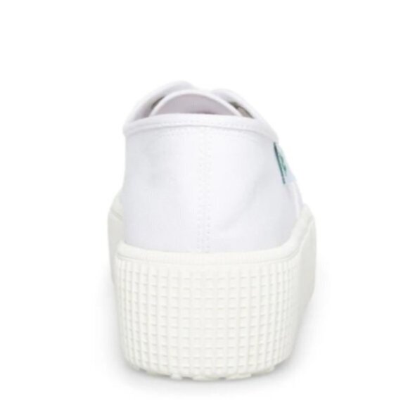 COOL PLANET BY STEVE MADDEN STREAM WHITE FABRIC PLATFORM SNEAKERS 7.5 - Picture 4 of 14